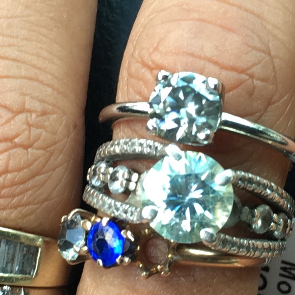 1.48 Moissanite solitaire sz 8 - Picture 6 of 9